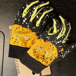 Nike ACG NikeLab gloves sz large L black yellow gold volt specs